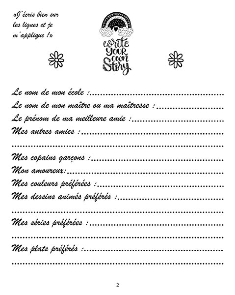 "Mon premier journal intime de fille" pour les petites filles de 7 à 11